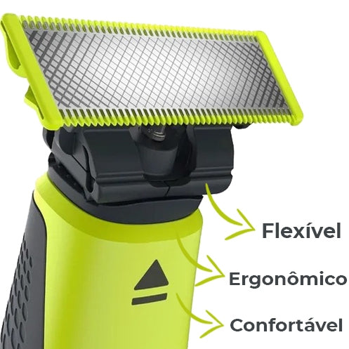 Barbeador Eletrico A Prova D'agua Usb Flexivél Profissional Aura For Men