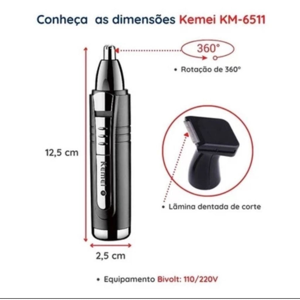 Removedor de Pelos no Nariz Aura For Men Pro